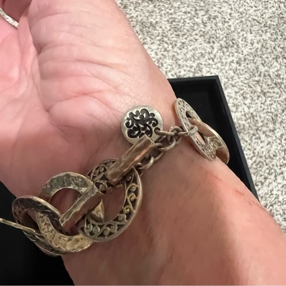 Lois Hill Sterling Silver (925) Circle Link Bracelet with Box and Dust Cover - Picture 6 of 10